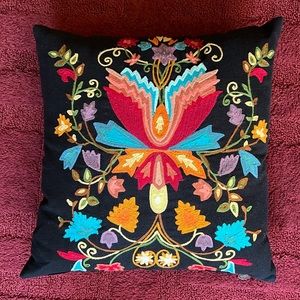 Pier 1 Embroidered 16” Pillow